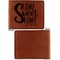 Home Quotes and Sayings Cognac Leatherette Bifold Wallets - Front and Back Single Sided - Apvl