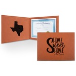 Home Quotes and Sayings Leatherette Certificate Holder