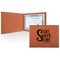 Home Quotes and Sayings Cognac Leatherette Diploma / Certificate Holders - Front only - Main