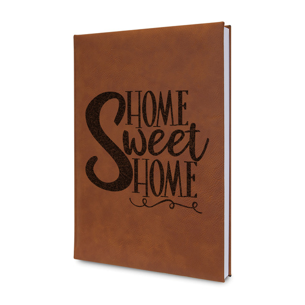 Custom Home Quotes and Sayings Leatherette Journal - Single Sided