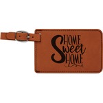 Home Quotes and Sayings Leatherette Luggage Tag