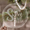 Home Quotes and Sayings Engraved Glass Ornament