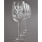 Home Quotes and Sayings Engraved Wine Glasses Set of 4 - Front View
