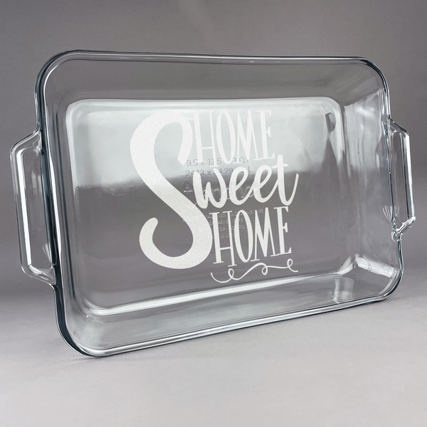 Custom Home Quotes and Sayings Glass Baking and Cake Dish
