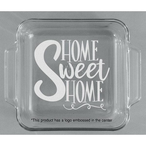 Home Quotes and Sayings Glass Cake Dish - APPROVAL (8x8)