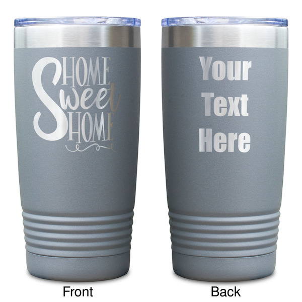 Home Quotes and Sayings Gray Polar Camel Tumbler - 20oz - Double Sided - Approval