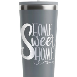 Home Quotes and Sayings RTIC Everyday Tumbler with Straw - 28oz - Grey - Single-Sided