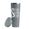 Home Quotes and Sayings Grey RTIC Everyday Tumbler - 28 oz. - Lid Off