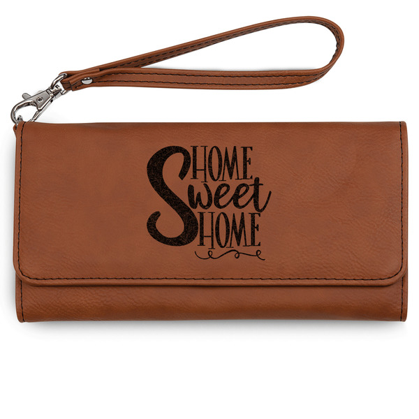 Custom Home Quotes and Sayings Ladies Leatherette Wallet - Laser Engraved