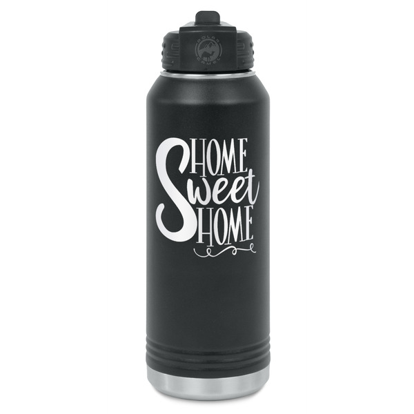 Custom Home Quotes and Sayings Water Bottle - Laser Engraved - Front