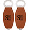 Home Quotes and Sayings Leather Bar Bottle Opener - Front and Back
