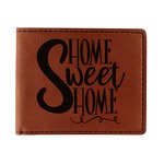 Home Quotes and Sayings Leatherette Bifold Wallet