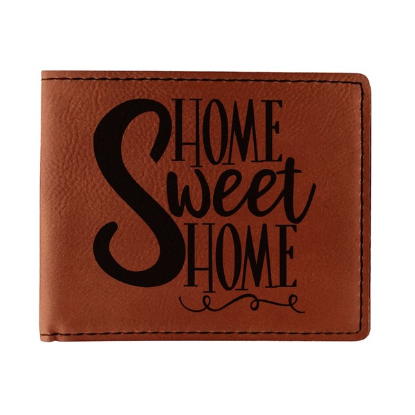 Custom Home Quotes and Sayings Leatherette Bifold Wallet - Single Sided