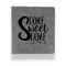 Home Quotes and Sayings Leather Binder - 1" - Grey