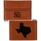 Home Quotes and Sayings Leather Business Card Holder - Front Back