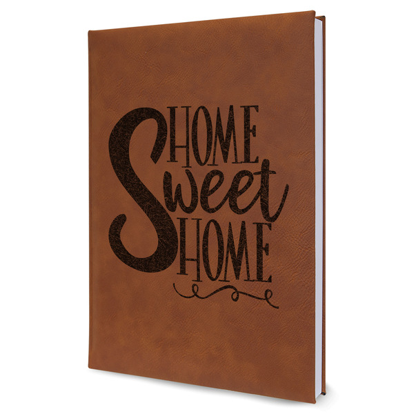 Custom Home Quotes and Sayings Leather Sketchbook - Large - Double Sided