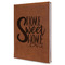 Home Quotes and Sayings Leatherette Journal - Large - Single Sided - Angle View