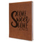 Home Quotes and Sayings Leatherette Journal - Large - Single Sided