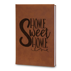 Home Quotes and Sayings Leatherette Journal - Large - Double Sided