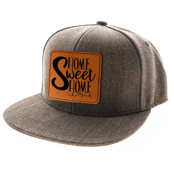Home Quotes and Sayings Leatherette Patches - LIFESTYLE (HAT) Square