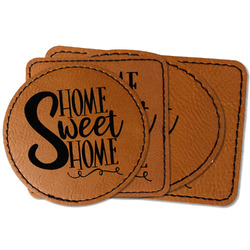 Home Quotes and Sayings Faux Leather Iron On Patch