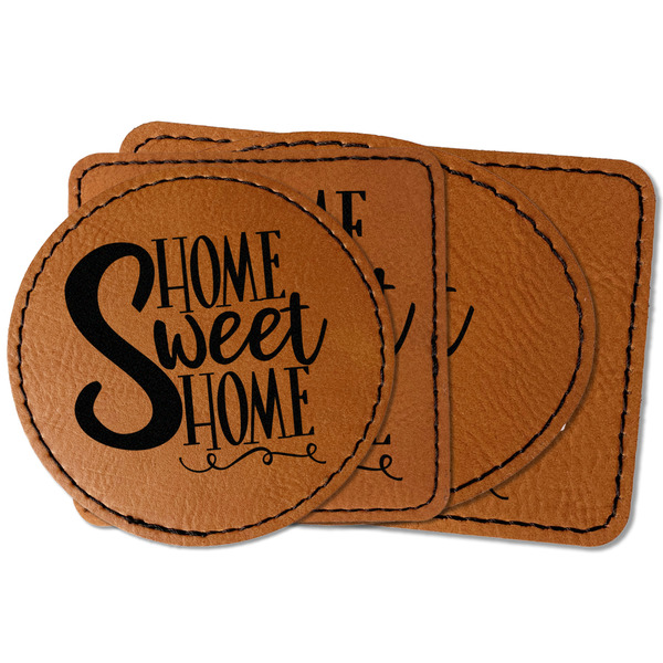 Custom Home Quotes and Sayings Faux Leather Iron On Patch