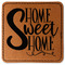 Home Quotes and Sayings Leatherette Patches - Square