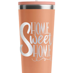 Home Quotes and Sayings RTIC Everyday Tumbler with Straw - 28oz - Peach - Double-Sided