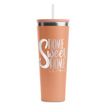Home Quotes and Sayings RTIC Everyday Tumbler with Straw - 28oz - Peach - Single-Sided