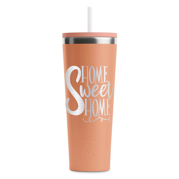 Home Quotes and Sayings Peach RTIC Everyday Tumbler - 28 oz. - Front