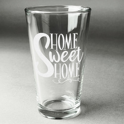 Home Quotes and Sayings Pint Glass - Engraved