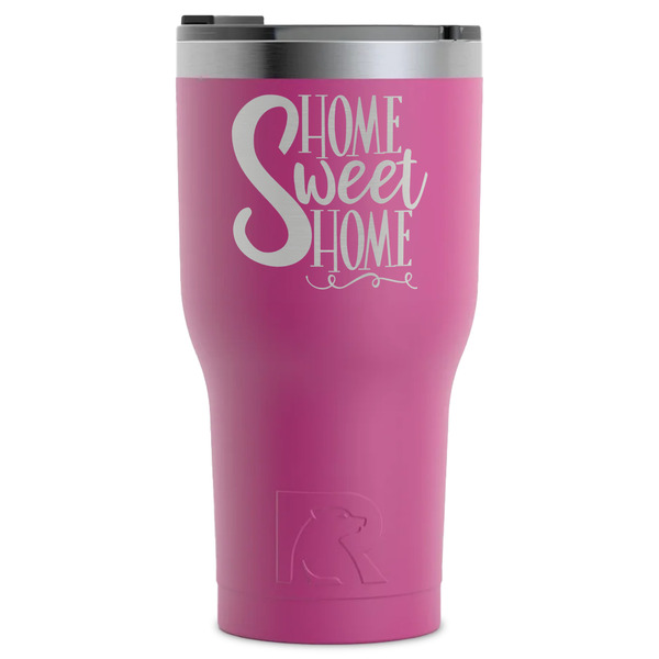 Custom Home Quotes and Sayings RTIC Tumbler - Magenta - Laser Engraved - Single-Sided