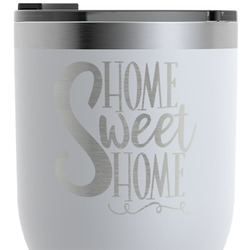 Home Quotes and Sayings RTIC Tumbler - White - Engraved Front & Back (Personalized)