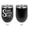 Home Quotes and Sayings Stainless Wine Tumblers - Black - Single Sided - Approval