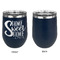 Home Quotes and Sayings Stainless Wine Tumblers - Navy - Single Sided - Approval