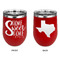 Home Quotes and Sayings Stainless Wine Tumblers - Red - Double Sided - Approval