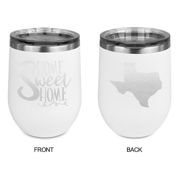 Home Quotes and Sayings Stainless Wine Tumblers - White - Double Sided - Approval