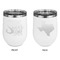 Home Quotes and Sayings Stainless Wine Tumblers - White - Double Sided - Approval