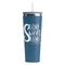 Home Quotes and Sayings Steel Blue RTIC Everyday Tumbler - 28 oz. - Front