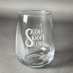 Home Quotes and Sayings Stemless Wine Glass (Single)