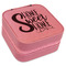 Home Quotes and Sayings Travel Jewelry Boxes - Leather - Pink - Angled View