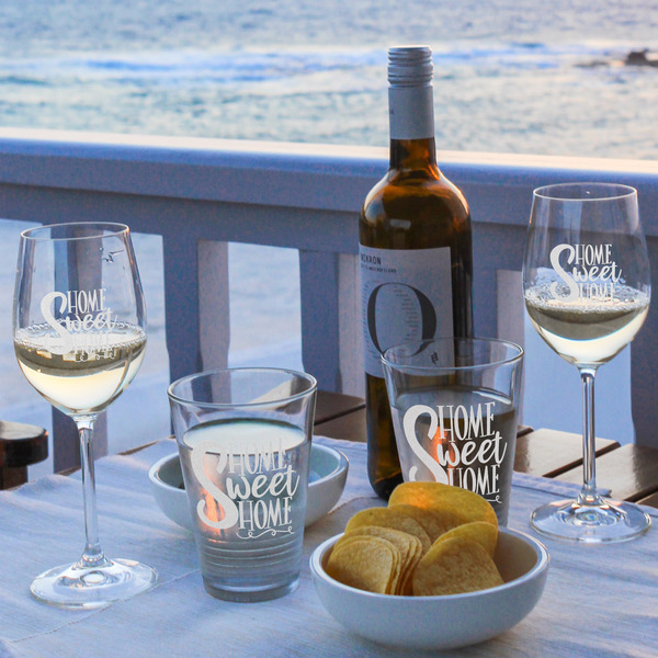 Home Quotes and Sayings Wine Glasses - Lifestyle (UPDATE)