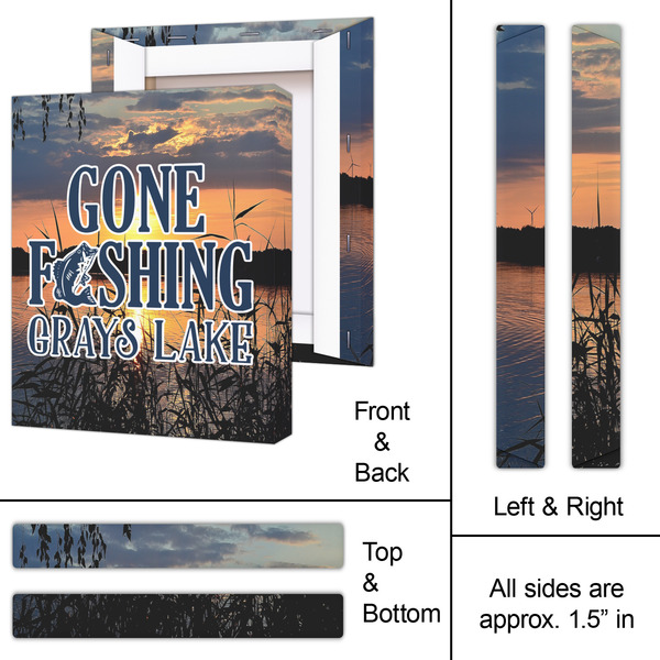 Gone Fishing 11x14 - Canvas Print - Approval