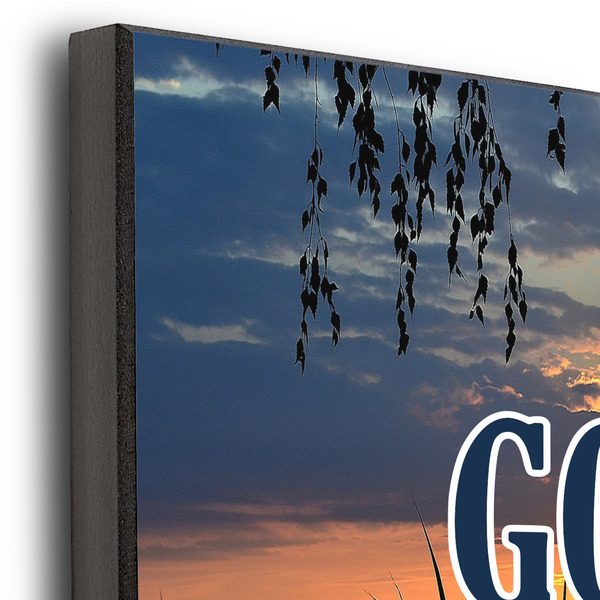 Gone Fishing 11x14 Wood Print - Closeup