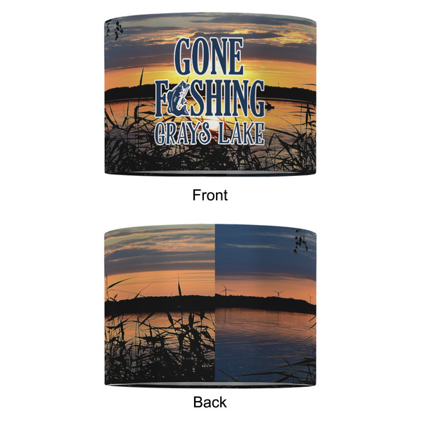 Gone Fishing 12" Drum Lampshade - APPROVAL (Fabric)