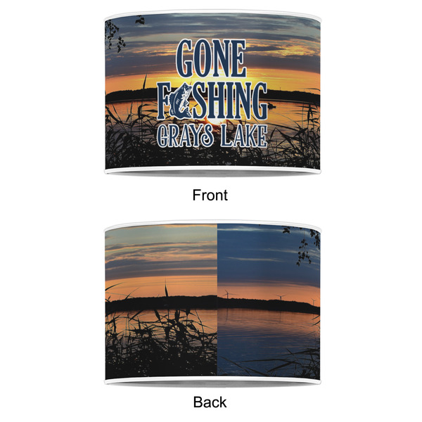 Gone Fishing 12" Drum Lampshade - APPROVAL (Poly Film)
