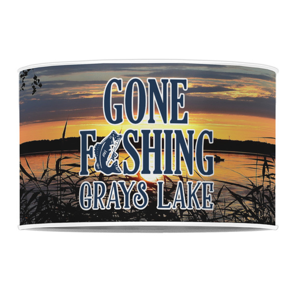 Gone Fishing 12" Drum Lampshade - FRONT (Poly Film)