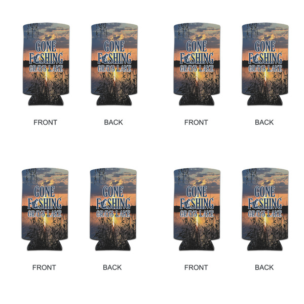 Gone Fishing 12oz Tall Can Sleeve - Set of 4 - APPROVAL