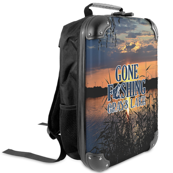 Custom Gone Fishing Kids Hard Shell Backpack (Personalized)
