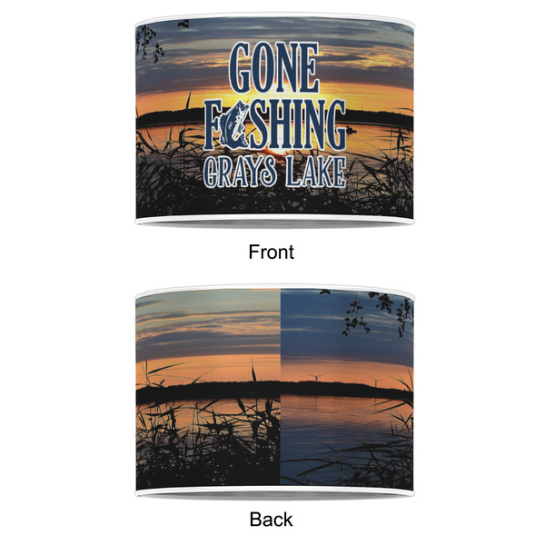 Gone Fishing 16" Drum Lampshade - APPROVAL (Poly Film)